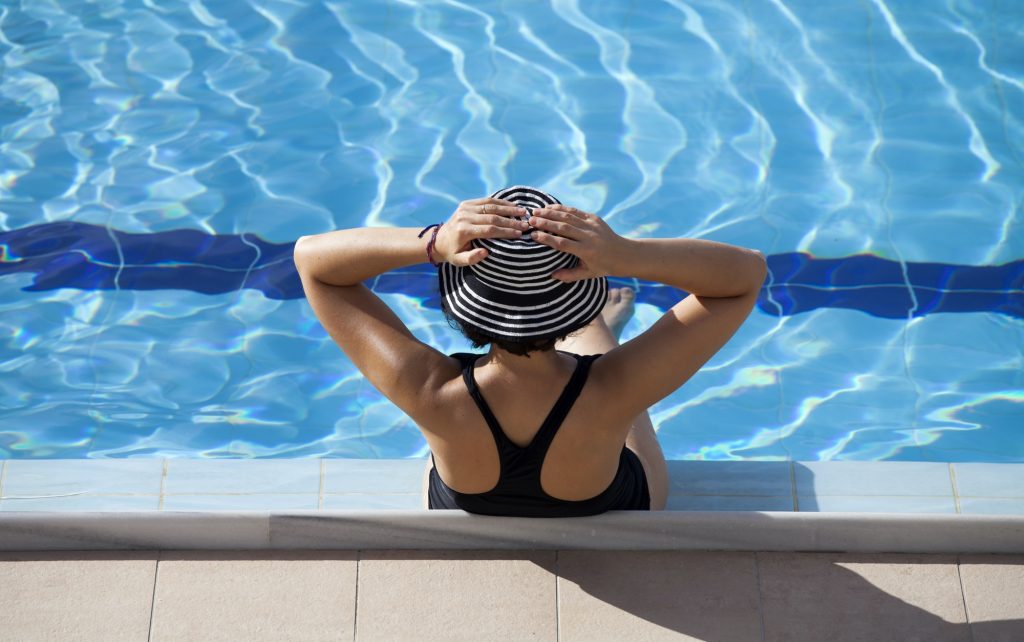 Girl at the pool